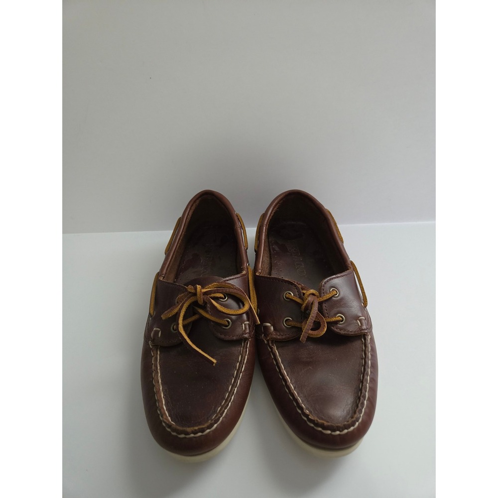 Sebago Docksides Brown Leather Boat Shoes Womens 9 Loafers 71111HW